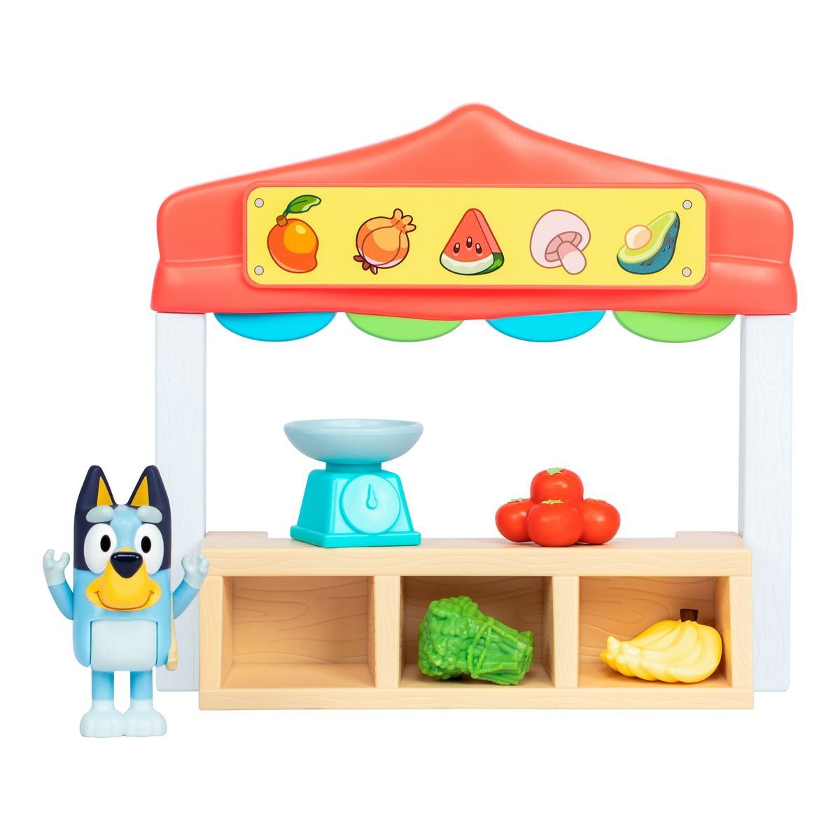 Bluey Mini Playset Juegos De Rol - Mercado De Frutas Y Verduras